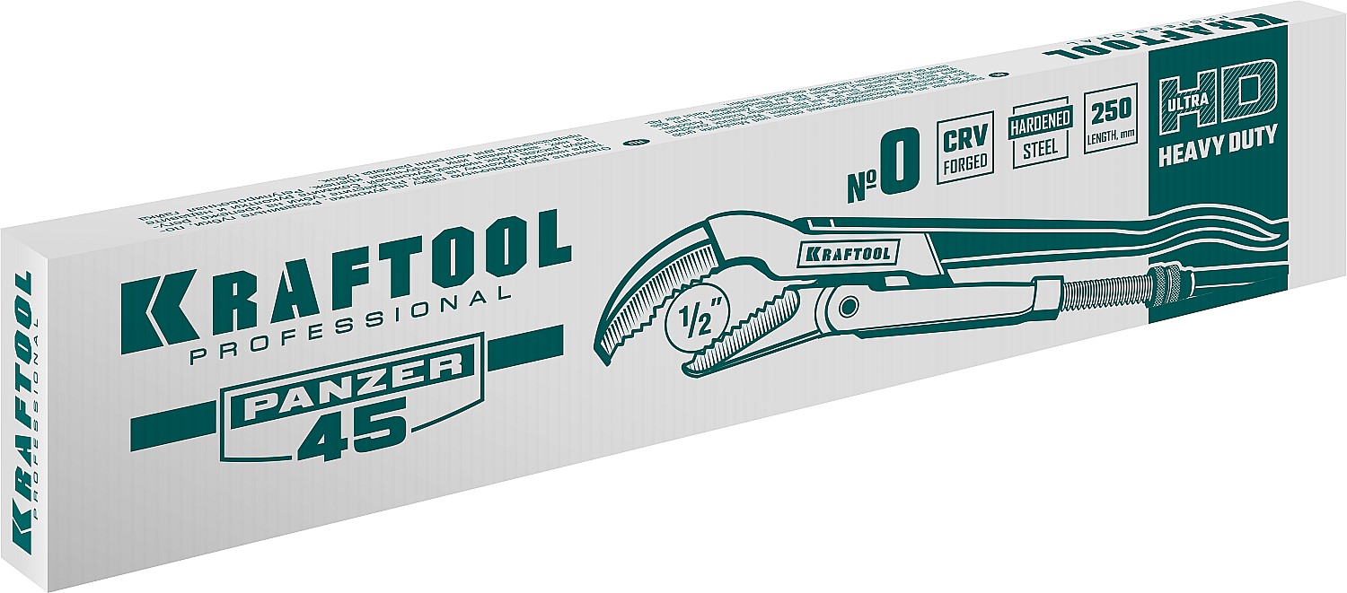 KRAFTOOL №0, изогнутые губки, ключ трубный PANZER-45 2735-05_z02 купить по цене 1&nbsp;160 ₽ в интернет магазине ТЕХСАД
