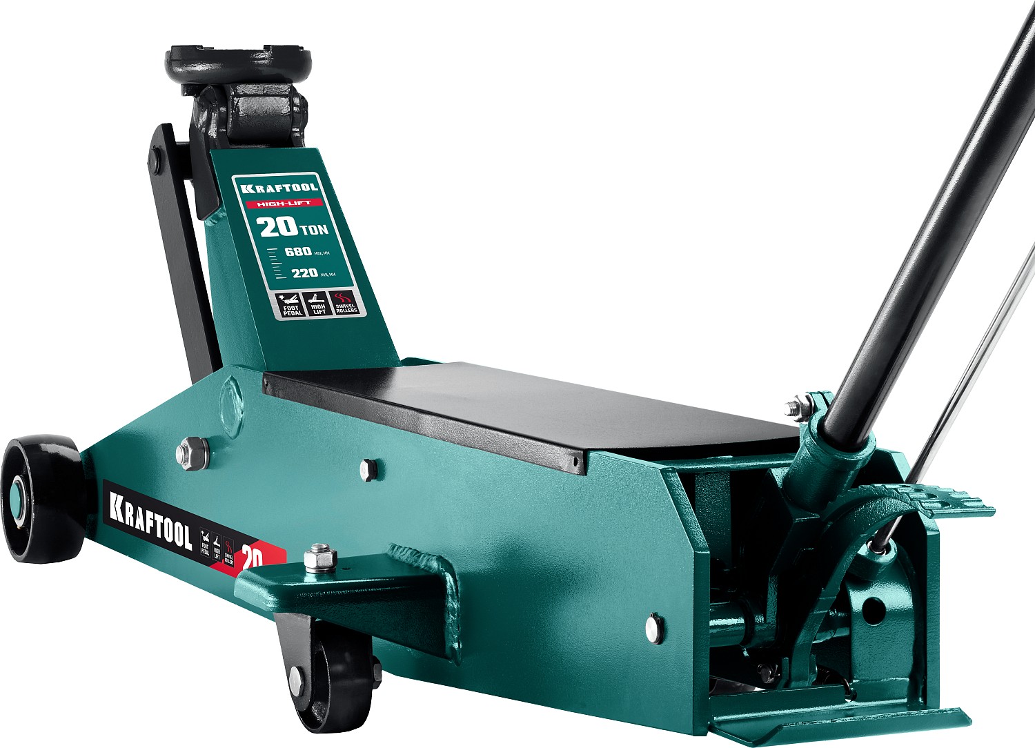 KRAFTOOL 20 т, 220-680 мм, для тяжелой техники, подкатной домкрат HIGH-LIFT 43455-20 купить по цене 166&nbsp;350 ₽ в интернет магазине ТЕХСАД