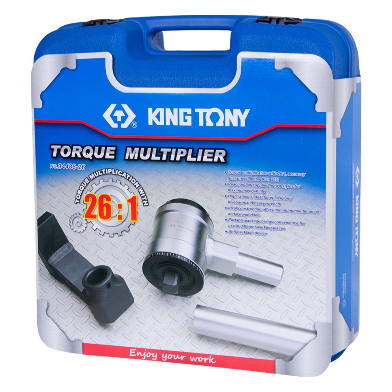 Ручной усилитель крутящего момента 173:4500 Нм, 1/2''>1'', мультипликатор KING TONY 34488-26 купить по цене 171&nbsp;450 ₽ в интернет магазине ТЕХСАД