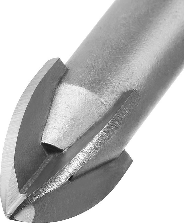 ЗУБР  5 мм, 4-х резцовый, длина 75 мм, шестигранный хвостовик, сверло по стеклу и кафелю 29845-05_z01 купить по цене 520 ₽ в интернет магазине ТЕХСАД