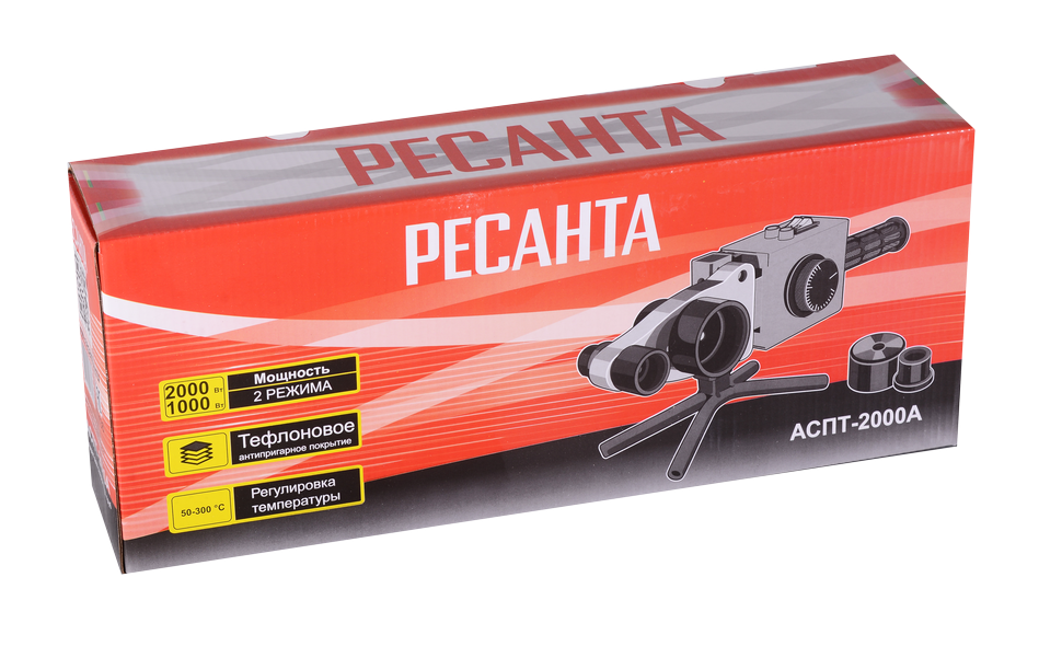 Аппарат для сварки ПВХ труб Ресанта АСПТ-2000А купить по цене 2&nbsp;690 ₽ в интернет магазине ТЕХСАД