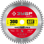ЗУБР 300 x 32/30 мм, 60Т, диск пильный по дереву Чистый рез 36914-300-32-60_z01 купить по цене 1&nbsp;820 ₽ в интернет магазине ТЕХСАД