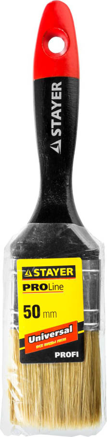 STAYER 50 мм, 2'', щетина натуральная светлая, кисть плоская UNIVERSAL-PROFI 0104-050 купить по цене 154 ₽ в интернет магазине ТЕХСАД