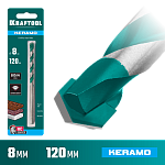 KRAFTOOL 8 х 120 мм, cверло по керамограниту с твердосплавной пластиной KERAMO 29175-120-8 купить по цене 460 ₽ в интернет магазине ТЕХСАД