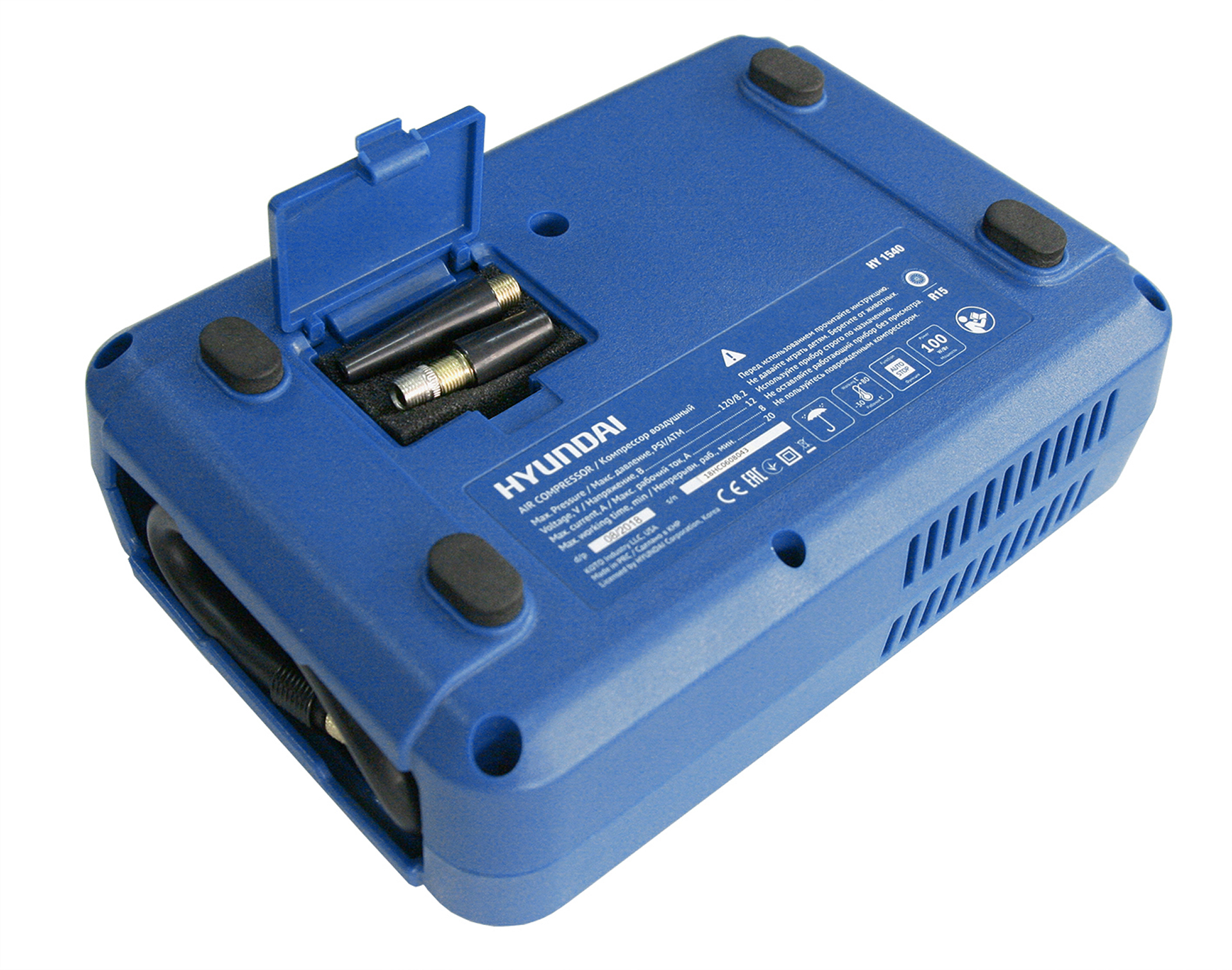 Компрессор автомобильный HYUNDAI HY 1540 купить по цене 2&nbsp;500 ₽ в интернет магазине ТЕХСАД