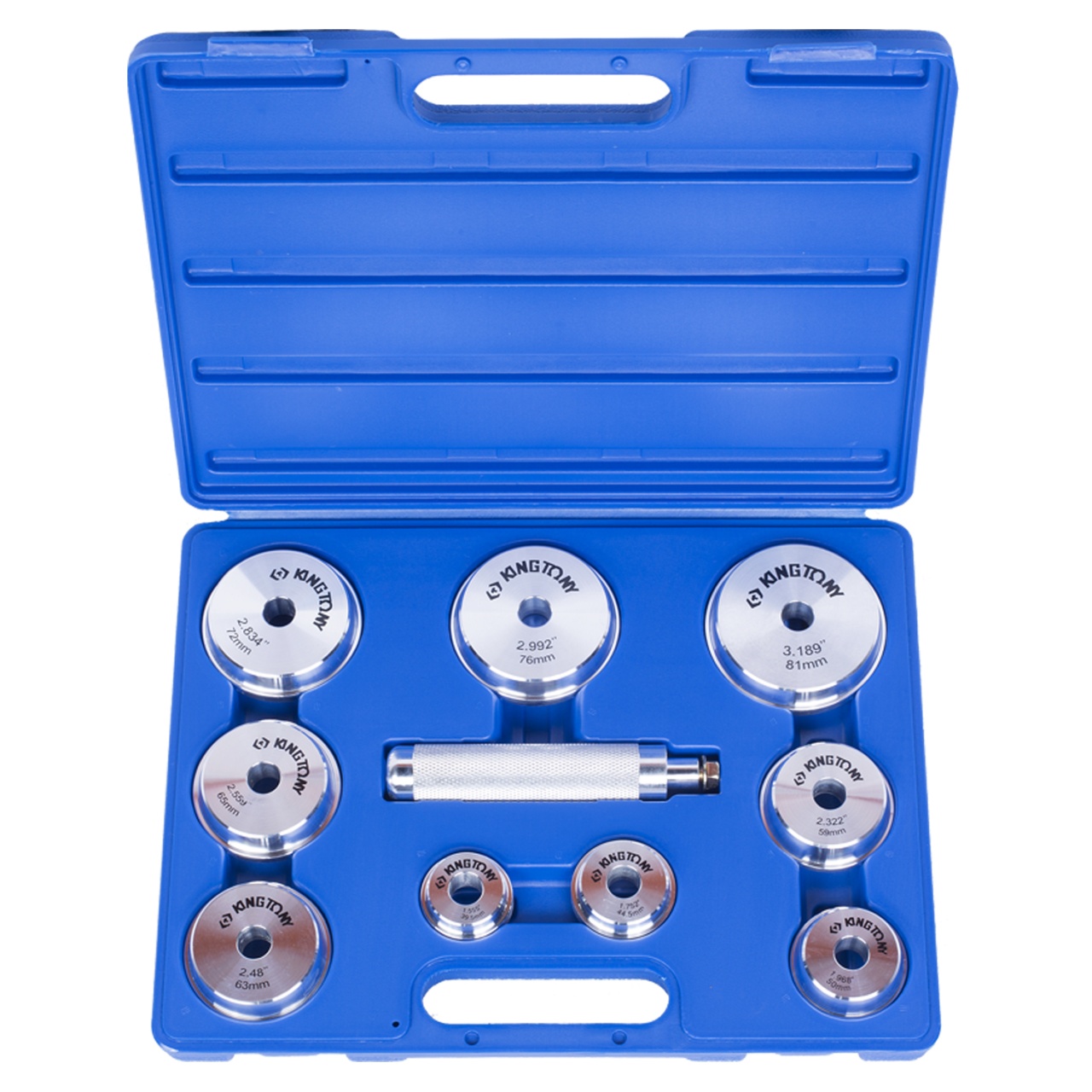 Набор оправок для подшипников и сальников, 39-81 мм, 10 предметов KING TONY 9BA11 купить по цене 10&nbsp;950 ₽ в интернет магазине ТЕХСАД