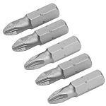 Набор вставок (бит) торцевых 1/4'', Pozidriv, PZ2, 25 мм, 5 предметов TOLSEN TT20273 купить по цене 110 ₽ в интернет магазине ТЕХСАД