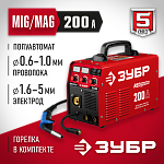 ЗУБР 30-200 А, MIG/MAG/MMA, сварочный аппарат, инверторный, полуавтоматический ПС-200 купить по цене 28&nbsp;220 ₽ в интернет магазине ТЕХСАД