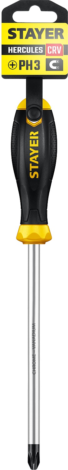 STAYER PH3x150 мм, отвертка с двухкомпонентной рукояткой 2510-3-15_z03 купить по цене 208 ₽ в интернет магазине ТЕХСАД