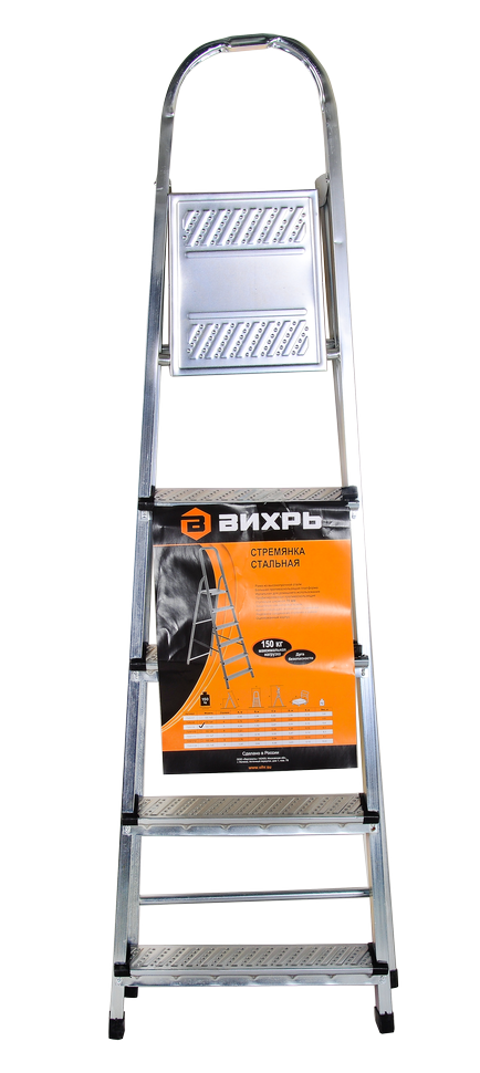Стремянка стальная ВИХРЬ СС 1х5 купить по цене 2&nbsp;437 ₽ в интернет магазине ТЕХСАД