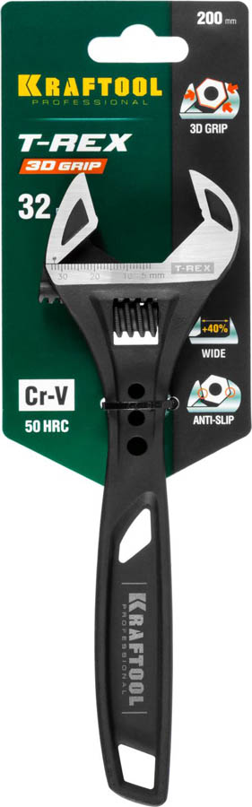 KRAFTOOL 200/32 мм, ключ разводной силовой T-REX 27254-20 купить по цене 1&nbsp;820 ₽ в интернет магазине ТЕХСАД