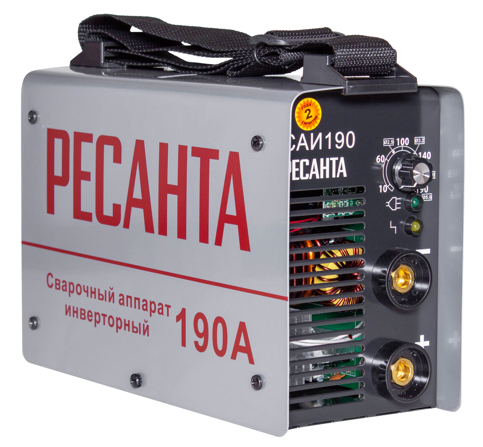 Сварочный аппарат инверторный Ресанта САИ 190 купить по цене 8&nbsp;091 ₽ в интернет магазине ТЕХСАД