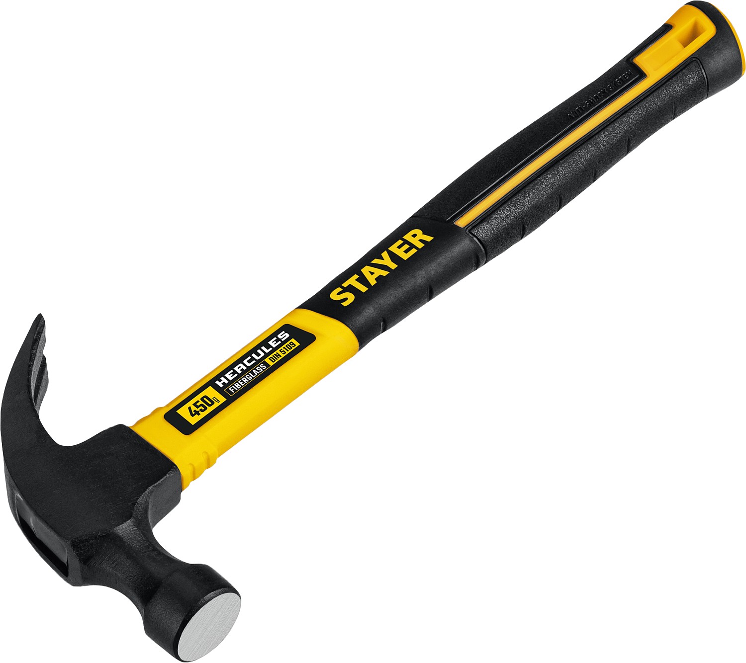 STAYER 450 г, молоток-гвоздодер с фиберглассовой рукояткой Hercules 2026-450_z02 Professional купить по цене 780 ₽ в интернет магазине ТЕХСАД