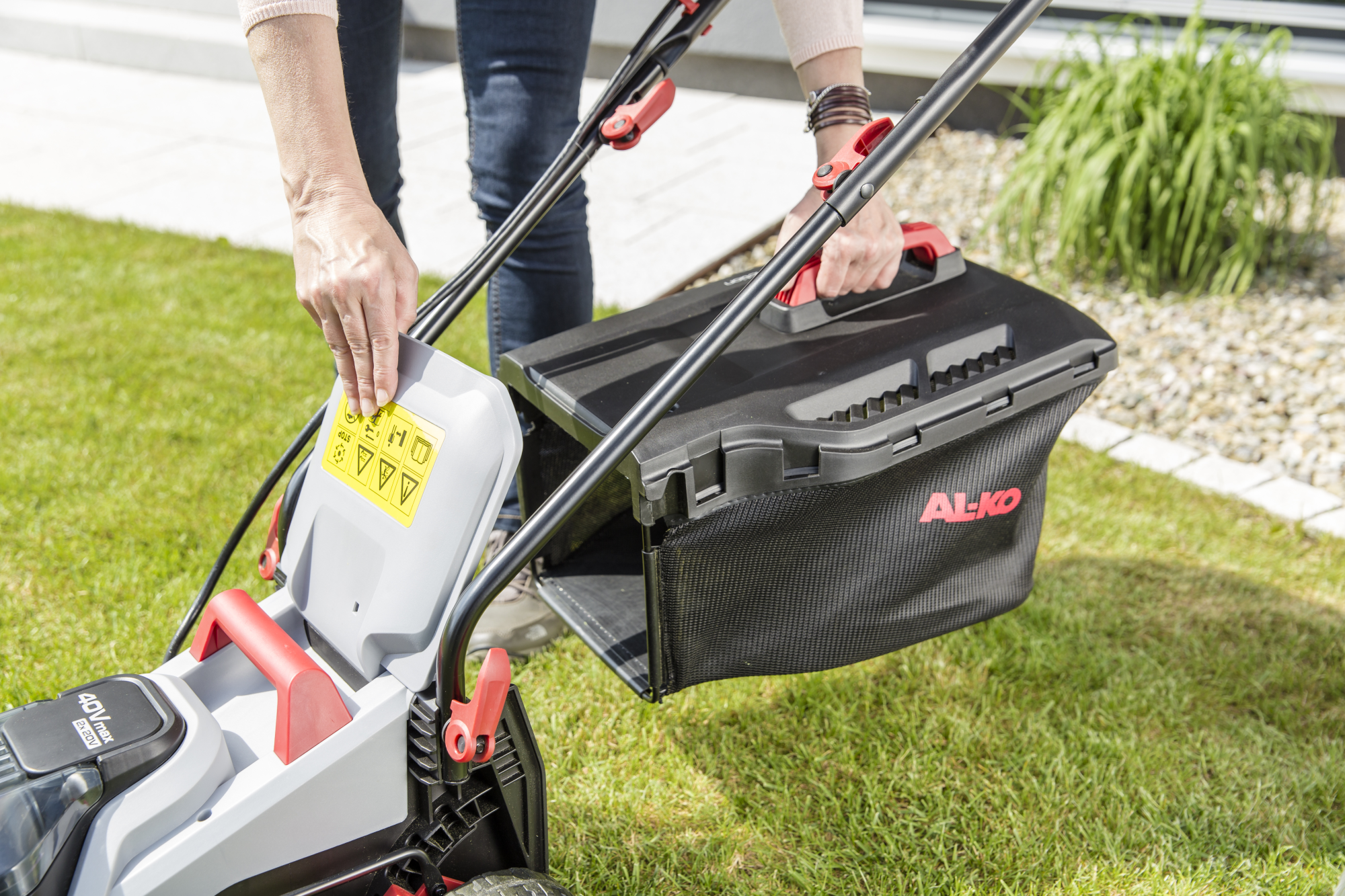 Газонокосилка аккумуляторная AL-KO Easy Flex 34.8 Li с 2 аккумуляторами 18 V и ЗУ купить по цене 19&nbsp;990 ₽ в интернет магазине ТЕХСАД