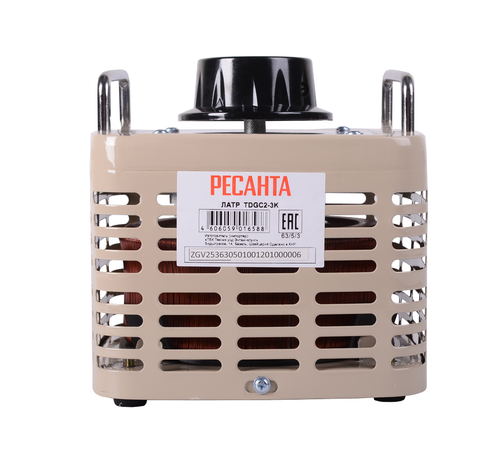 Автотрансформатор ЛАТР Ресанта ТР/3 (TDGC2-3) купить по цене 13&nbsp;590 ₽ в интернет магазине ТЕХСАД