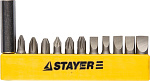 STAYER 12 шт., набор бит с адаптером 2609-H12_z01 купить по цене 193 ₽ в интернет магазине ТЕХСАД