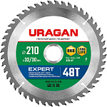 URAGAN 210 х 32/30 мм, 48Т, диск пильный по дереву Expert 36802-210-32-48_z01 купить по цене 730 ₽ в интернет магазине ТЕХСАД