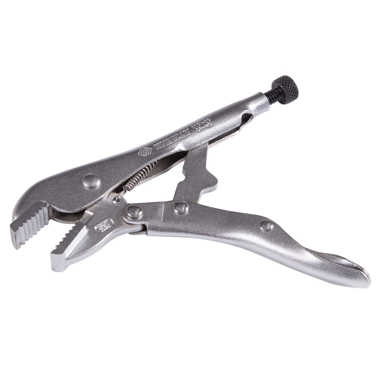 Зажим с фиксатором 140 мм, с прямыми губками KING TONY 6031-05R купить по цене 1&nbsp;160 ₽ в интернет магазине ТЕХСАД
