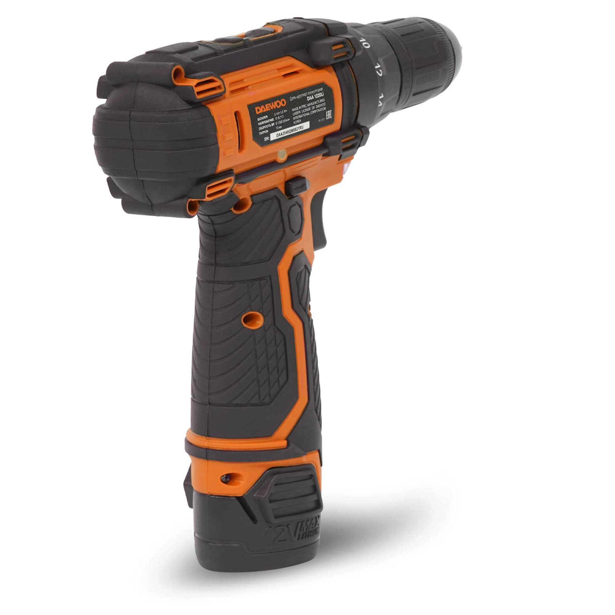 Дрель-шуруповерт аккумуляторная DAEWOO DAA 1220Li купить по цене 5&nbsp;490 ₽ в интернет магазине ТЕХСАД