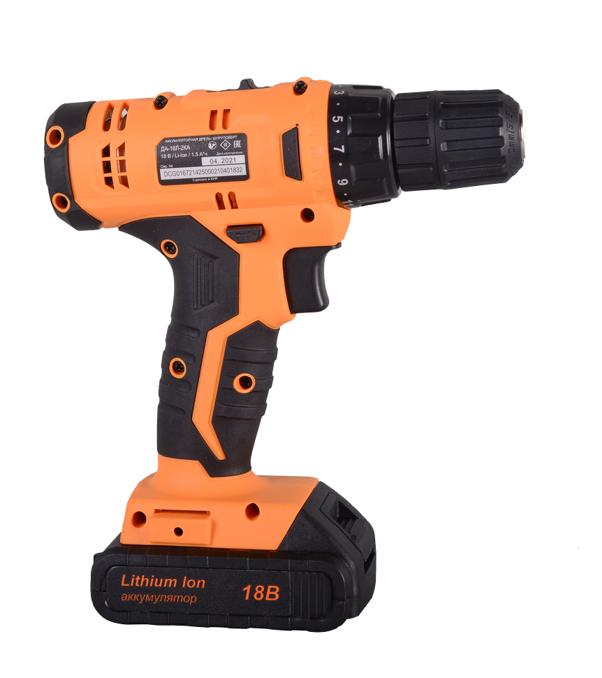 Дрель-шуруповерт аккумуляторная ДА-18Л-2КА Вихрь купить по цене 4&nbsp;365 ₽ в интернет магазине ТЕХСАД