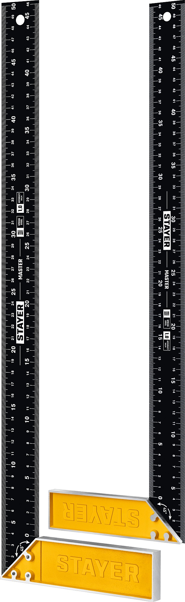 STAYER 500 мм, столярный угольник со стальным полотном 3430-50 купить по цене 490 ₽ в интернет магазине ТЕХСАД