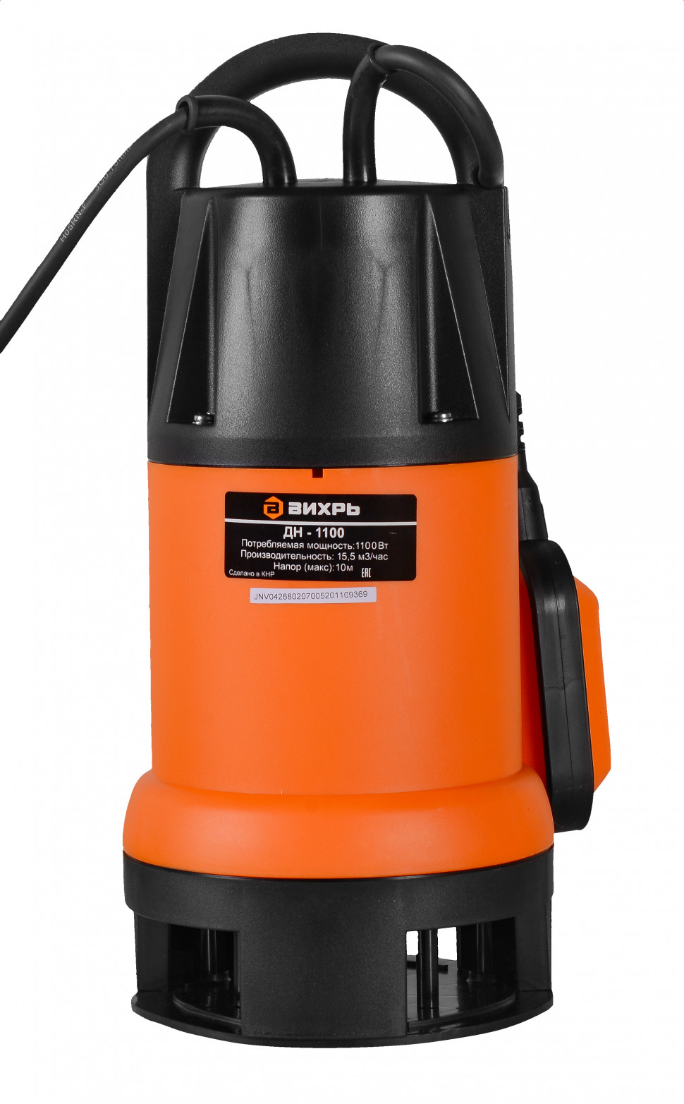 Дренажный насос ВИХРЬ ДН-1100 купить по цене 5&nbsp;190 ₽ в интернет магазине ТЕХСАД