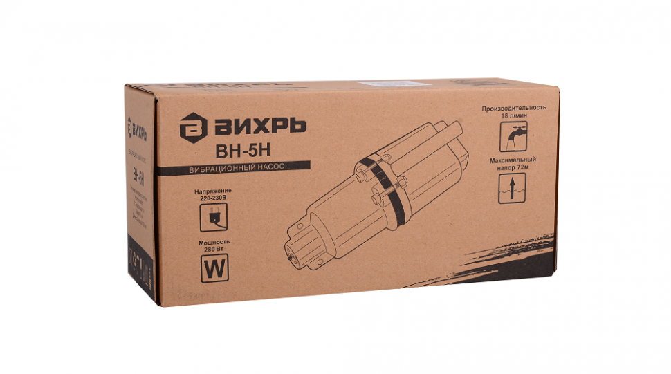 Вибрационный насос ВИХРЬ ВН-5Н купить по цене 2&nbsp;090 ₽ в интернет магазине ТЕХСАД