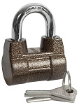 ЗУБР 60х43х30 мм, облегченный, дисковый механизм секрета, ключ 7 PIN, замок навесной 3720-4_z01 купить по цене 580 ₽ в интернет магазине ТЕХСАД