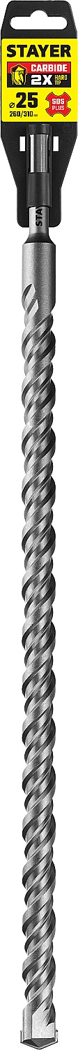 STAYER 25 x 310 мм, бур SDS-plus 2930-310-25_z02 купить по цене 870 ₽ в интернет магазине ТЕХСАД