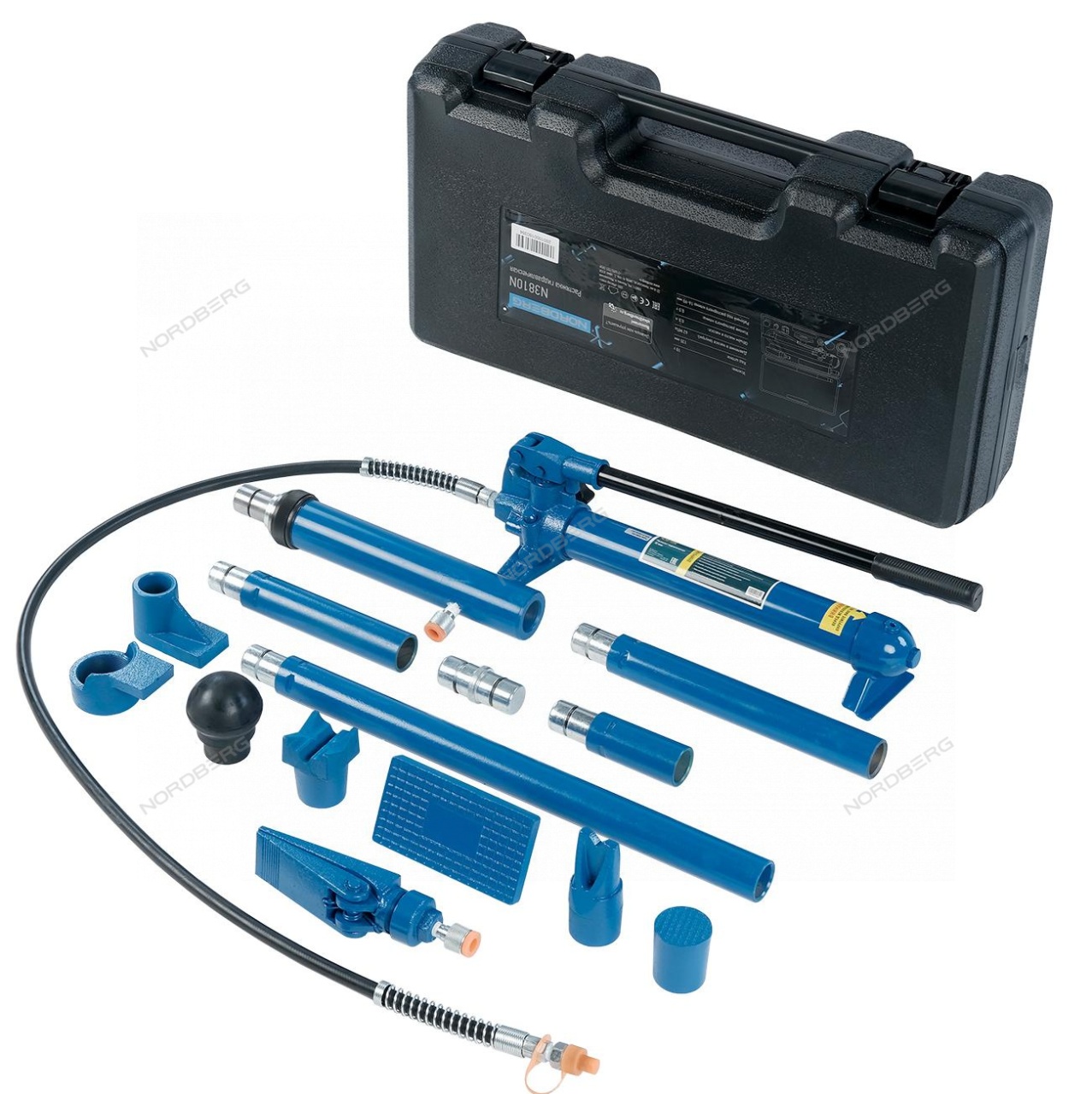 Набор гидравлического инструмента (гидравличекая растяжка), 10 т, кейс NORDBERG N3810N купить по цене 22&nbsp;118 ₽ в интернет магазине ТЕХСАД