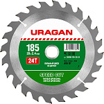 URAGAN Ø 185 x 20 мм, 24T, диск пильный по дереву 36800-185-20-24 купить по цене 381 ₽ в интернет магазине ТЕХСАД