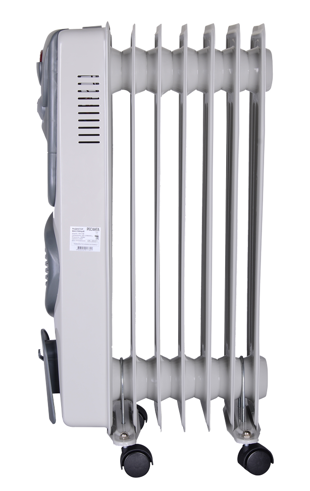 Масляный радиатор РЕСАНТА ОМ-7НВ с вентилятором купить по цене 5&nbsp;190 ₽ в интернет магазине ТЕХСАД