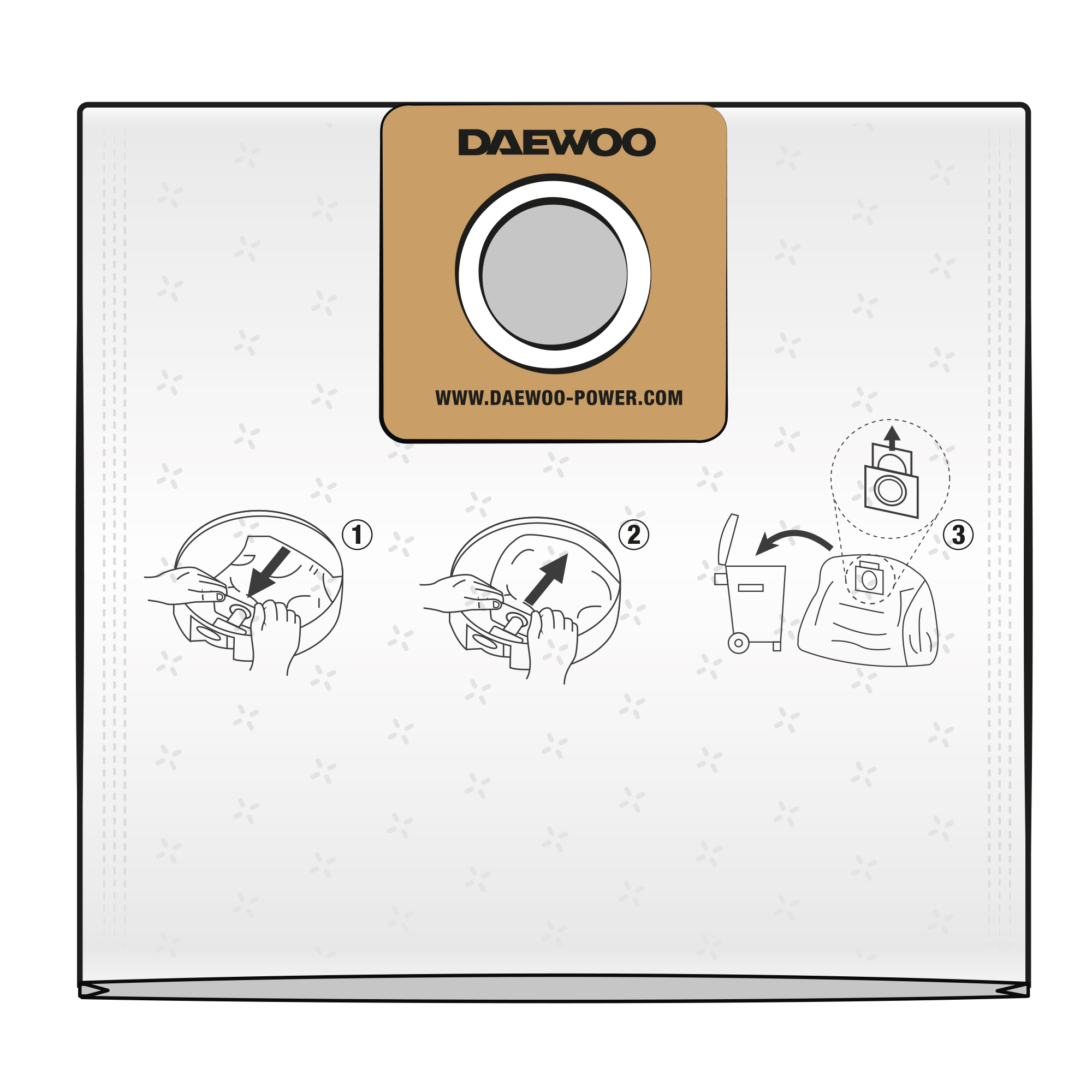 Фильтр-мешок синтетический DAEWOO DAVC 25TB купить по цене 1&nbsp;490 ₽ в интернет магазине ТЕХСАД