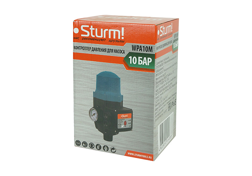 Контроллер давления для насоса Sturm! WPA10M купить по цене 2&nbsp;390 ₽ в интернет магазине ТЕХСАД