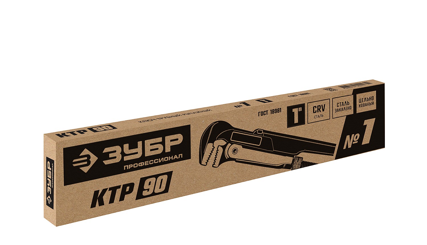 ЗУБР №1, прямые губки, ключ трубный КТР-90 27335-1_z02 Профессионал купить по цене 1&nbsp;340 ₽ в интернет магазине ТЕХСАД