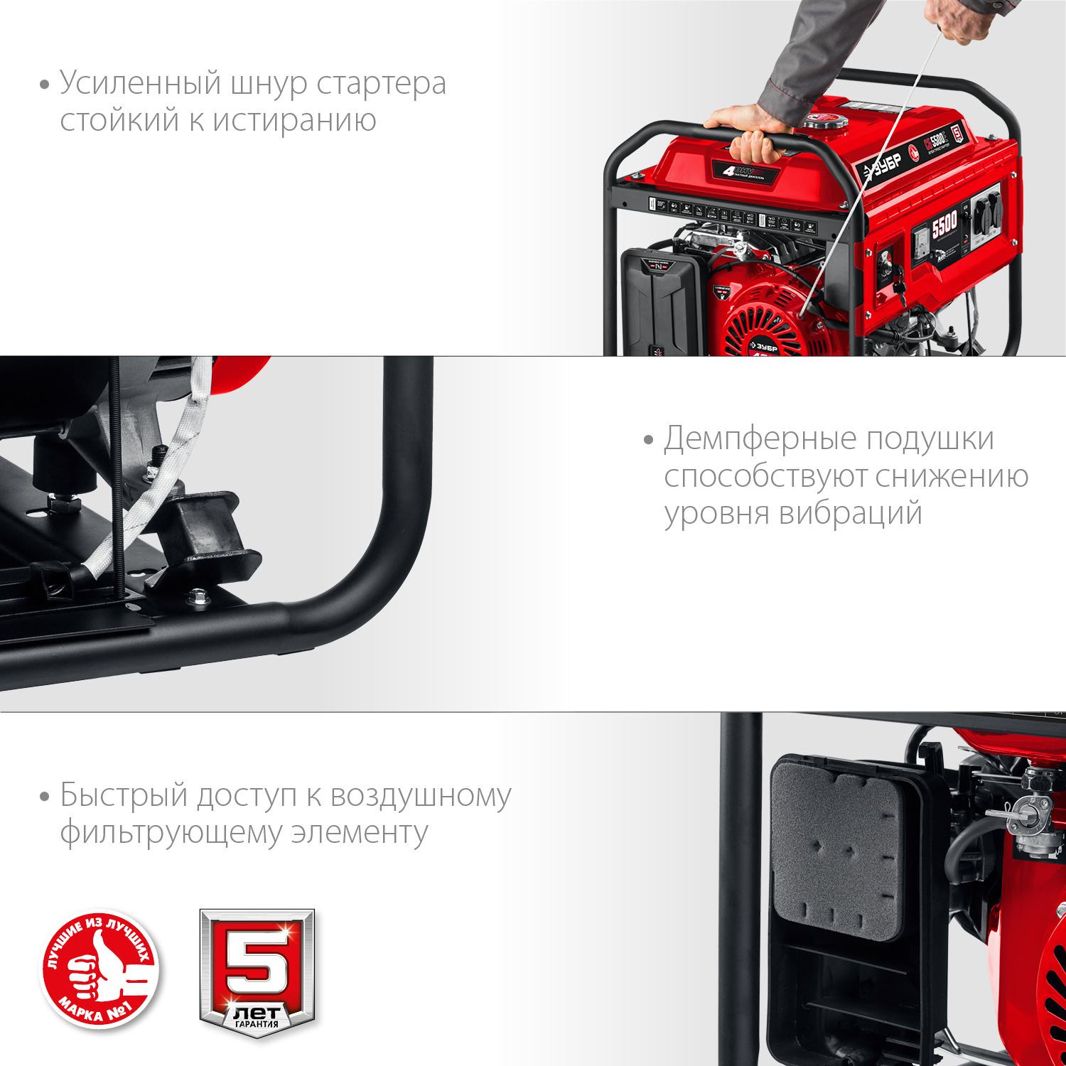 ЗУБР 5.5 кВт, однофазный, синхронный, щеточный, с электростартером, бензиновый генератор СБ-5500Е Мастер купить по цене 59&nbsp;250 ₽ в интернет магазине ТЕХСАД