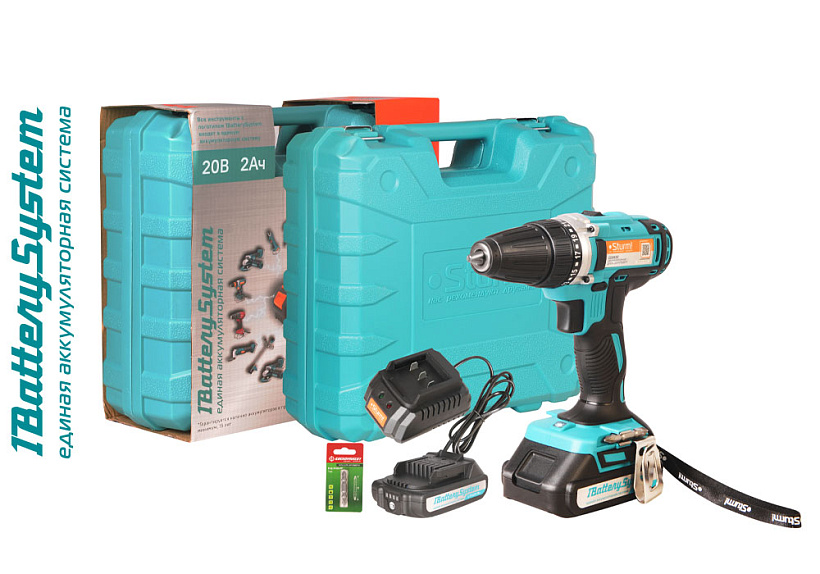 Аккумуляторный шуруповерт Sturm! CD3620 1BatterySystem купить по цене 8&nbsp;890 ₽ в интернет магазине ТЕХСАД