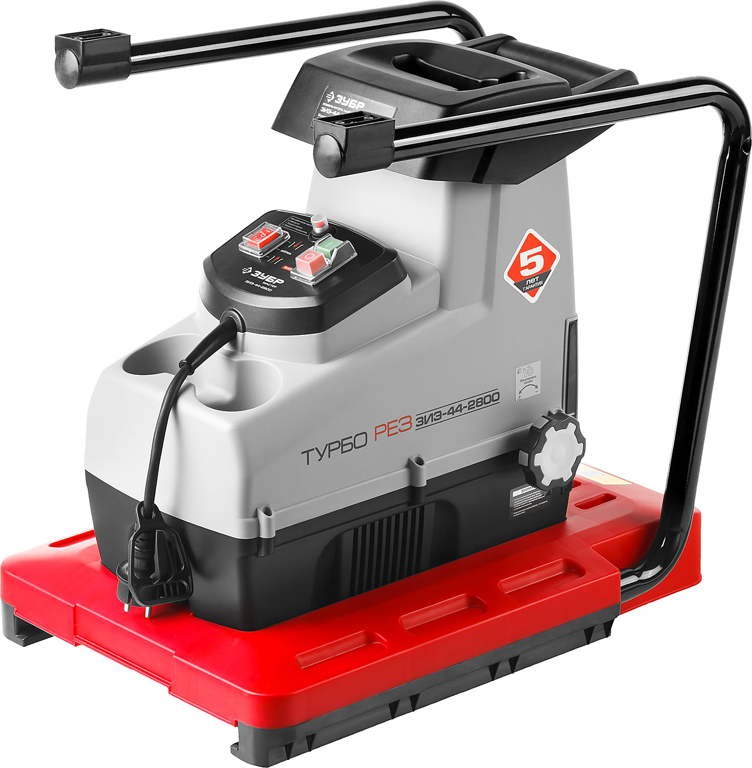 ЗУБР 2800 Вт, 60 об/мин, бесшумный, измельчитель садовый электрический ЗИЭ-44-2800 купить по цене 25&nbsp;420 ₽ в интернет магазине ТЕХСАД