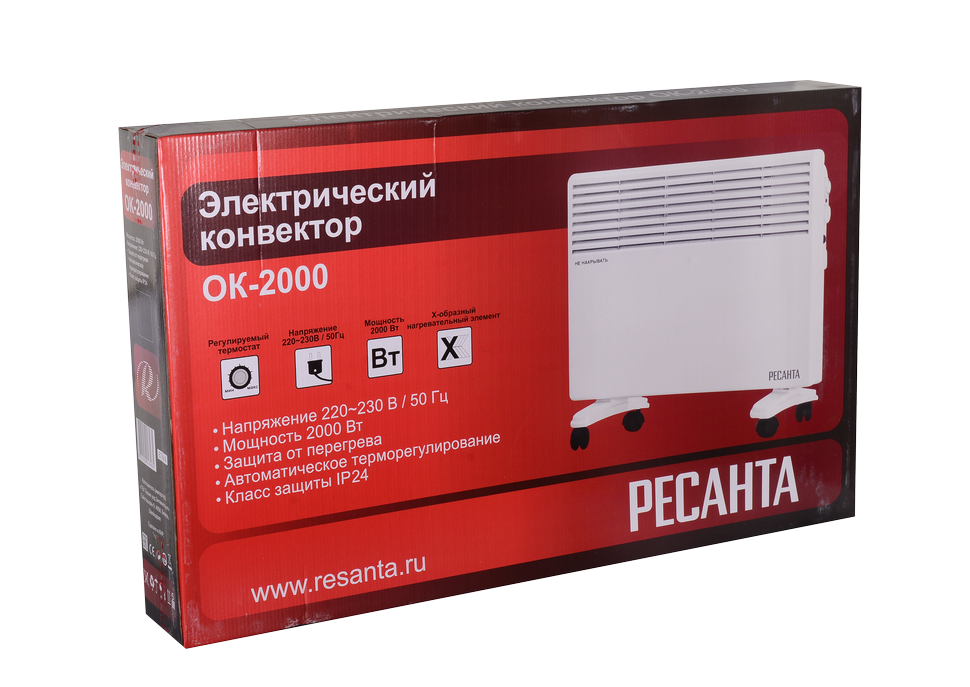 Конвектор РЕСАНТА ОК-2000 купить по цене 4&nbsp;990 ₽ в интернет магазине ТЕХСАД