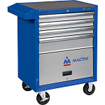 Тележка инструментальная, 4 полки и отсек, 'ПРИМА', синяя МАСТАК 522-04581B купить по цене 62&nbsp;350 ₽ в интернет магазине ТЕХСАД