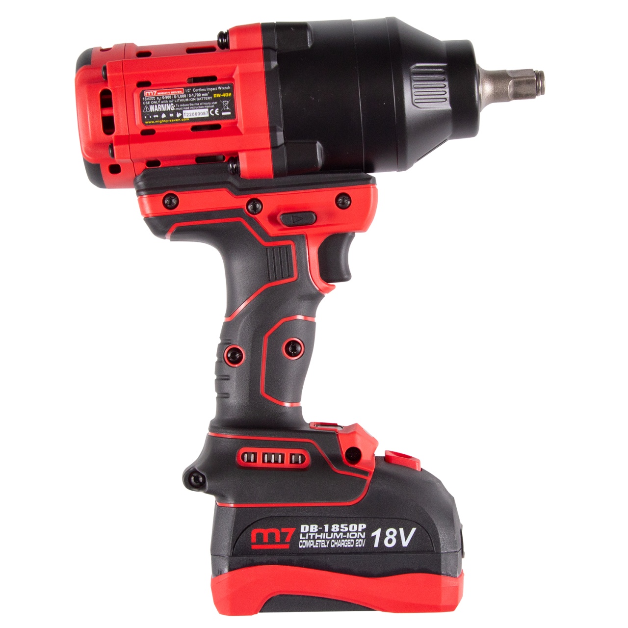 Гайковерт аккумуляторный ударный 1/2'', 1700 Нм, 18 В, кейс MIGHTY SEVEN DW-402A купить по цене 65&nbsp;700 ₽ в интернет магазине ТЕХСАД