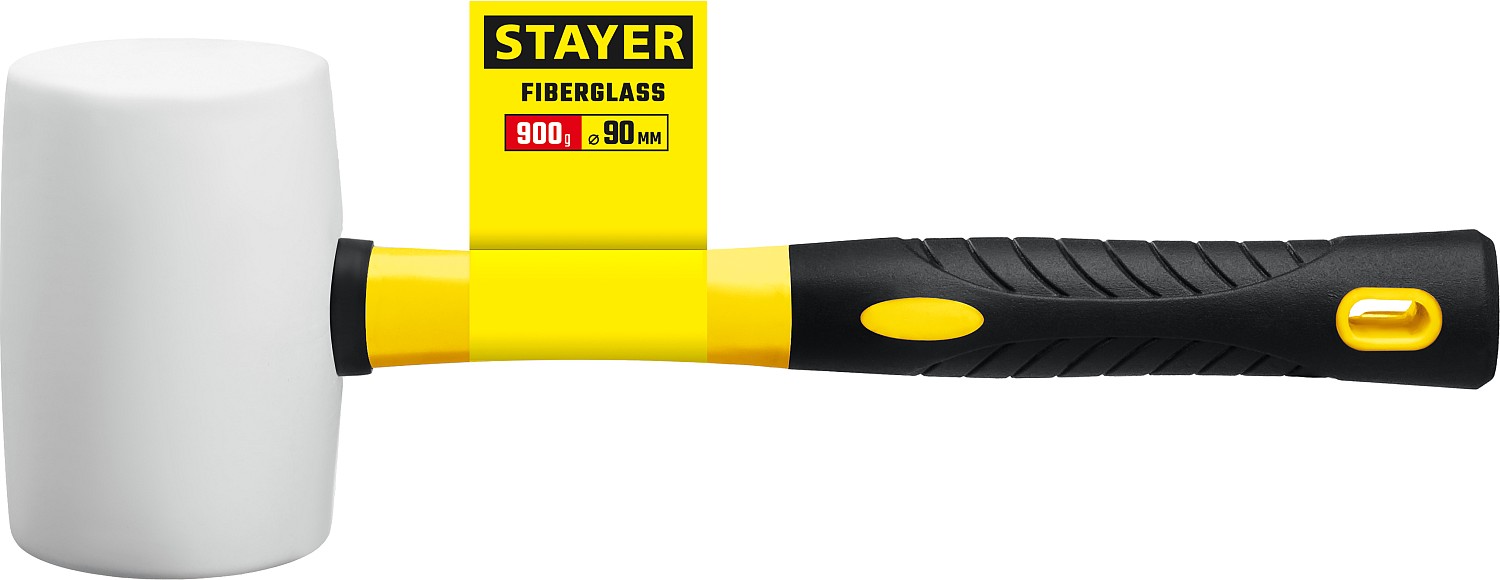 STAYER 900 г, киянка резиновая белая с фиберглассовой ручкой 20533-900 Professional купить по цене 1&nbsp;070 ₽ в интернет магазине ТЕХСАД