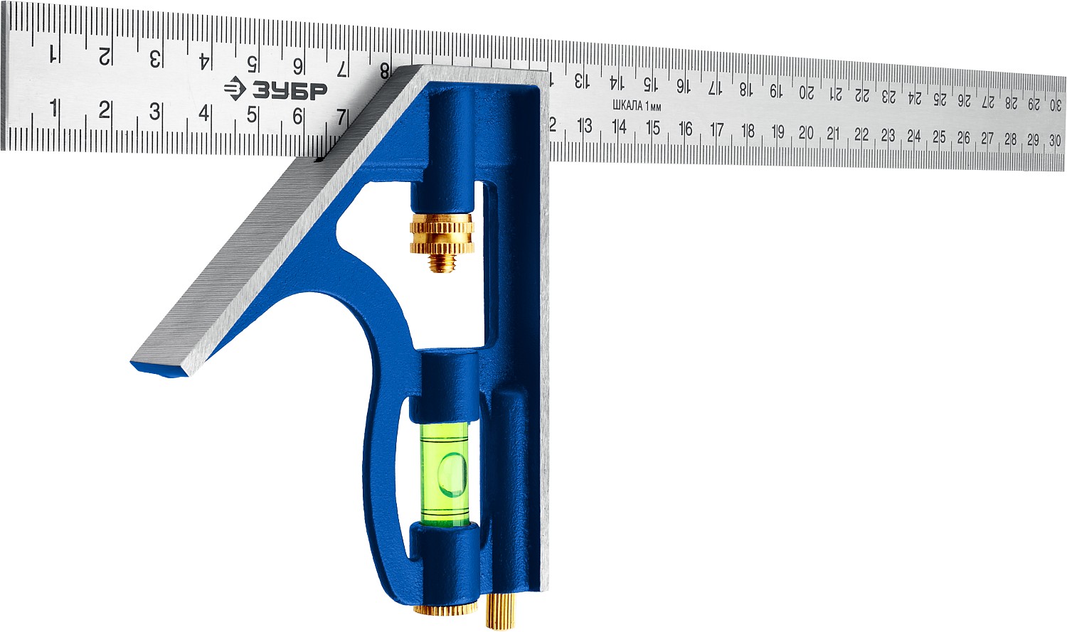 ЗУБР 300 мм, комбинированный многофункциональный угольник 3436_z02 Профессионал купить по цене 1&nbsp;390 ₽ в интернет магазине ТЕХСАД
