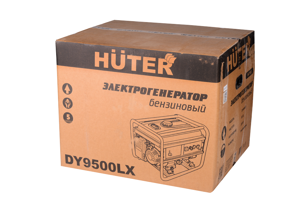 Портативный бензогенератор HUTER DY9500LX купить по цене 73&nbsp;190 ₽ в интернет магазине ТЕХСАД