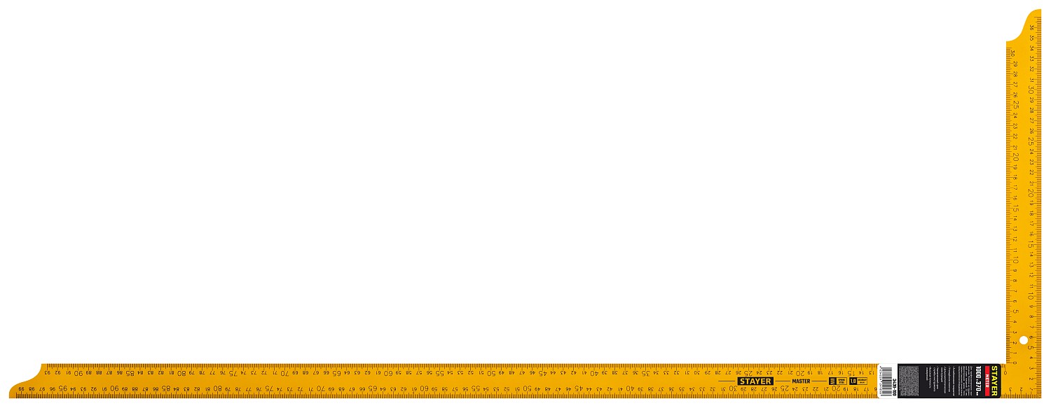 STAYER 1000 х 400 мм, цельнометаллический угольник из пружинной стали METER 3438-100 купить по цене 1&nbsp;680 ₽ в интернет магазине ТЕХСАД
