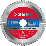 ЗУБР 185 x 30/20 мм, 60Т, диск пильный по алюминию Универсальный рез 36916-185-30-60_z01 купить по цене 1&nbsp;180 ₽ в интернет магазине ТЕХСАД