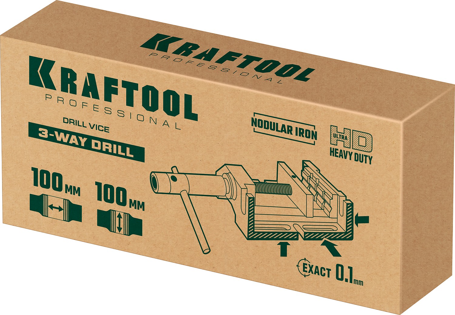 KRAFTOOL 100 мм, тиски станочные трехсторонние сверлильные 32716-100 купить по цене 12&nbsp;340 ₽ в интернет магазине ТЕХСАД