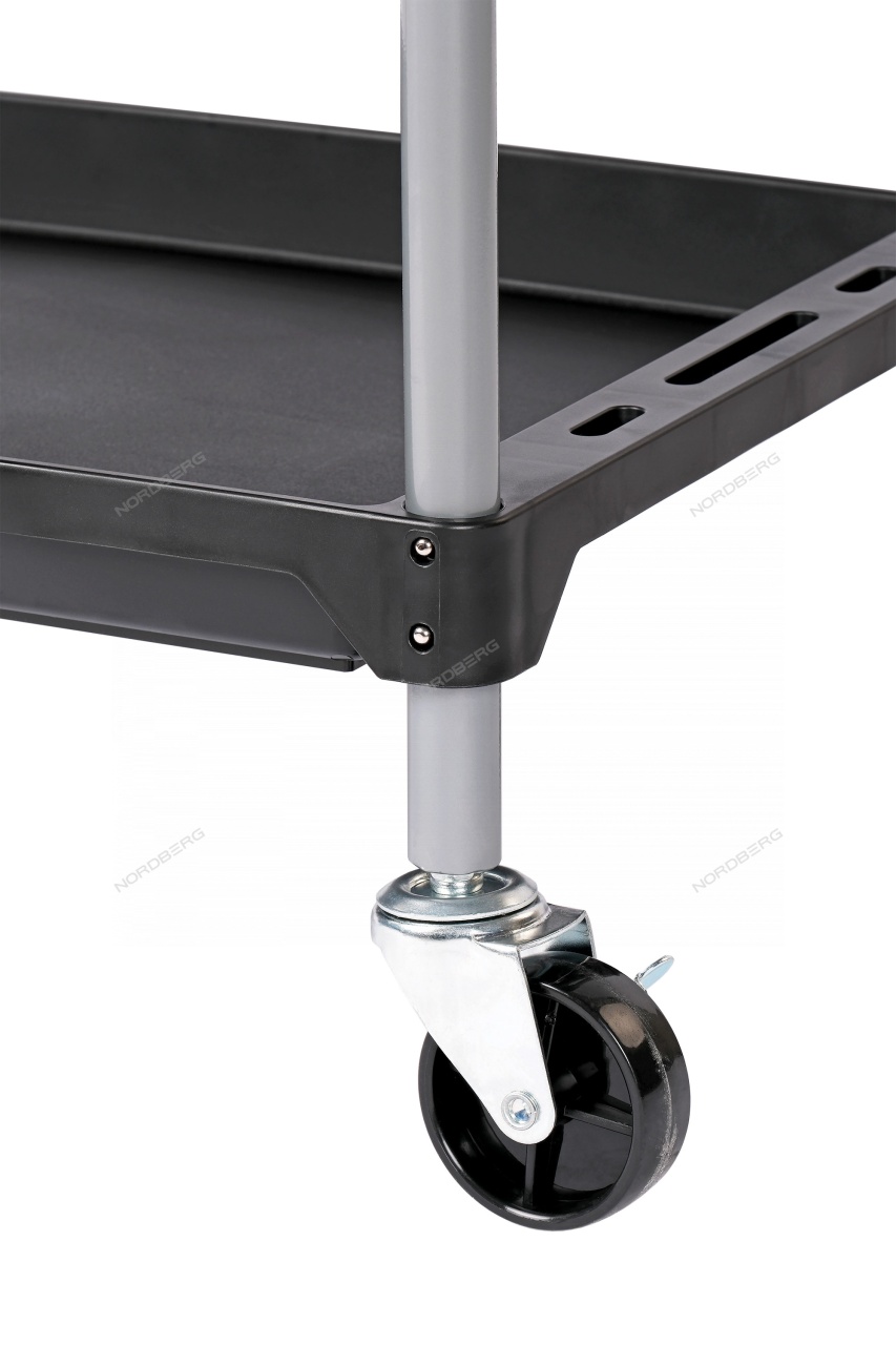 Тележка открытая, 3 полки, пластиковая NORDBERG T12 купить по цене 5&nbsp;887 ₽ в интернет магазине ТЕХСАД