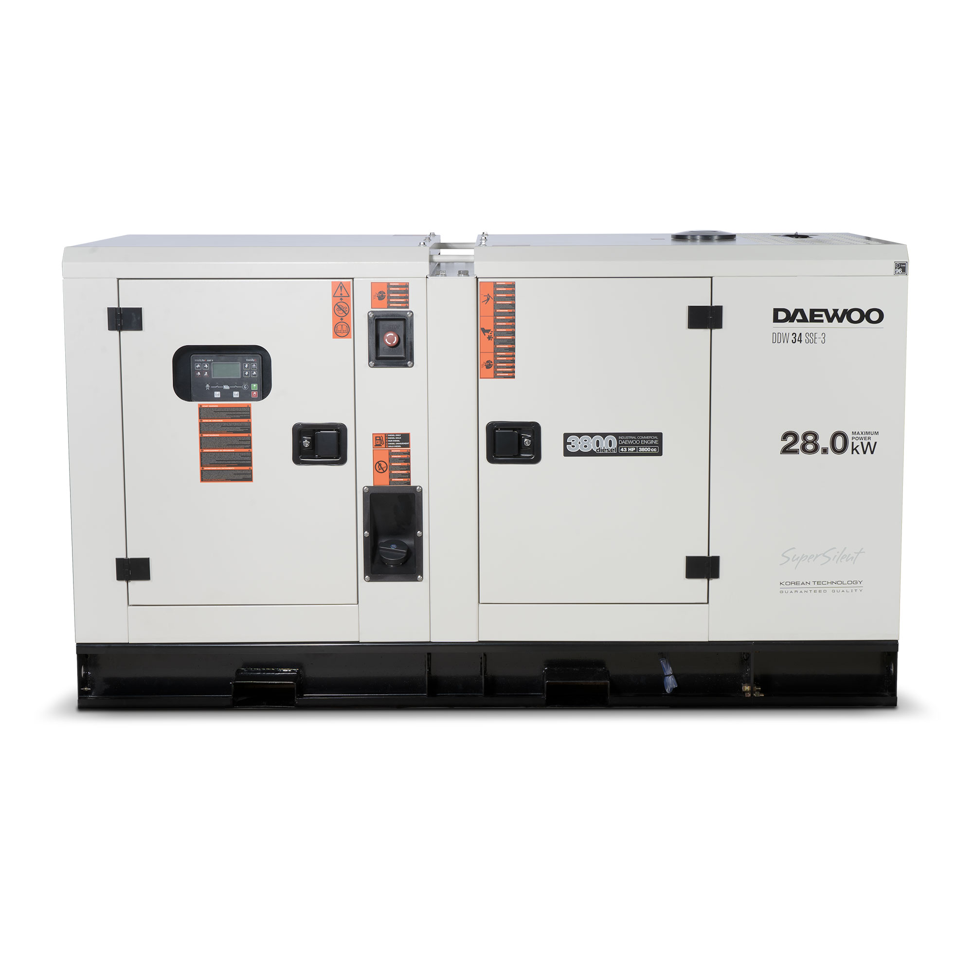 Дизельный генератор DAEWOO DDW 34 SSE-3 купить по цене 949&nbsp;990 ₽ в интернет магазине ТЕХСАД