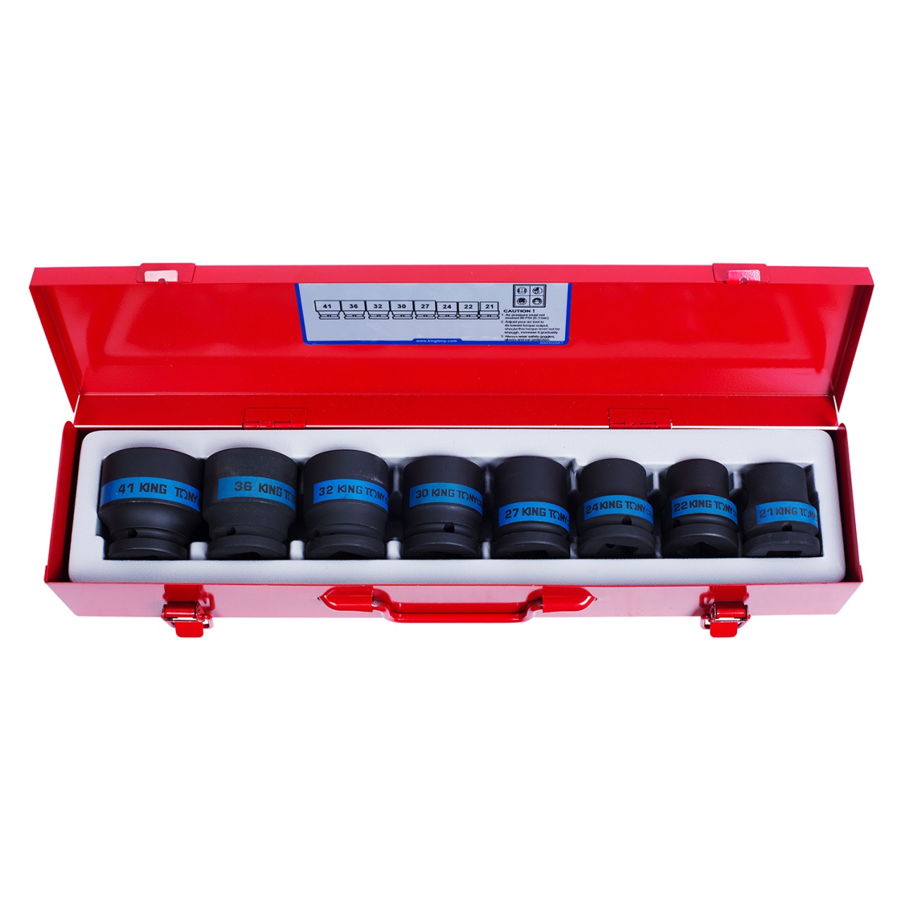 Набор ударных торцевых головок 3/4'', шестигранные, 21-41 мм, 8 предметов KING TONY 6409MP03 купить по цене 8&nbsp;650 ₽ в интернет магазине ТЕХСАД